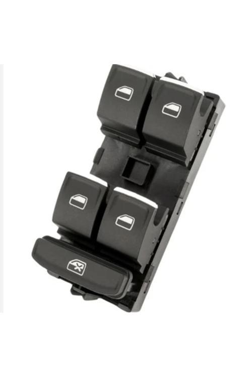 Cam Kumanda Düğme Kapağı Krom Vw Golf Vıı Passat B8 Leon