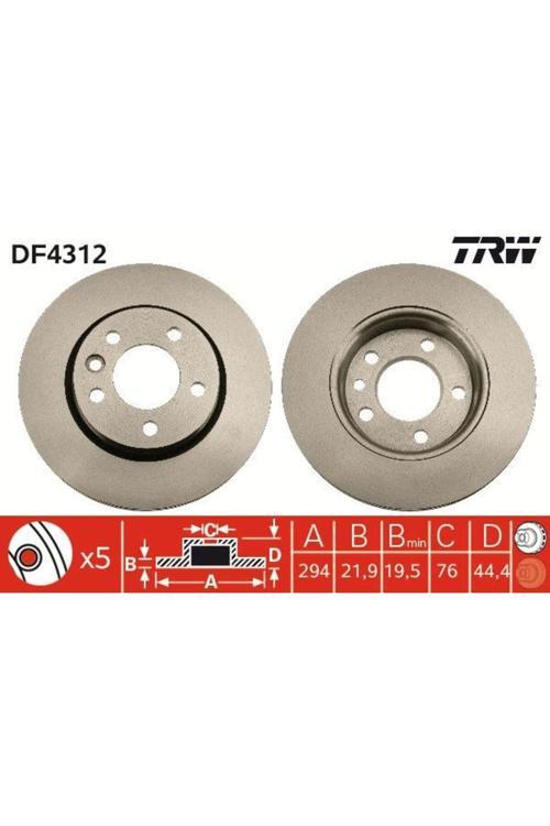 Arka Fren Aynası Havalı Transporter T5 1.9 Tdi 2.0 2.5 Tdi 04/03>Multıvan 4.03> 294X21.9X5Dlxha