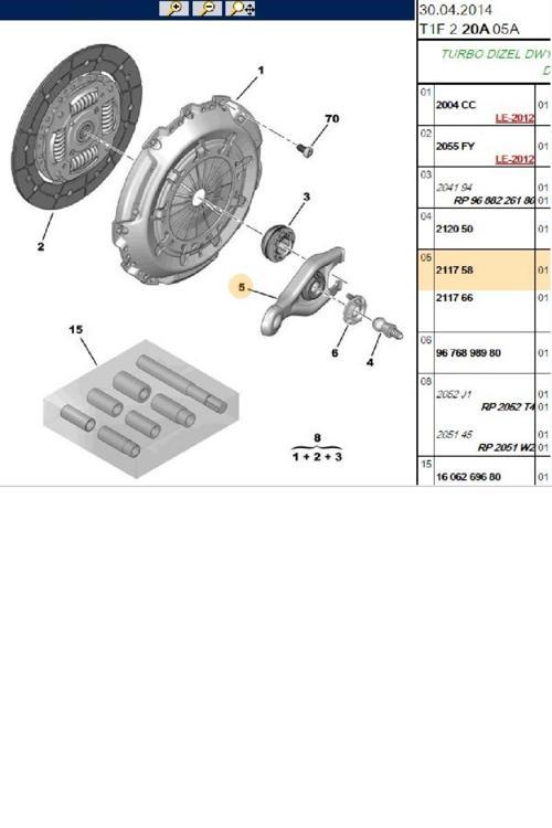 Debriyaj Çatalı C3 206 307 Partner-Berlingo (211758-Kb25011-Bpe435010)