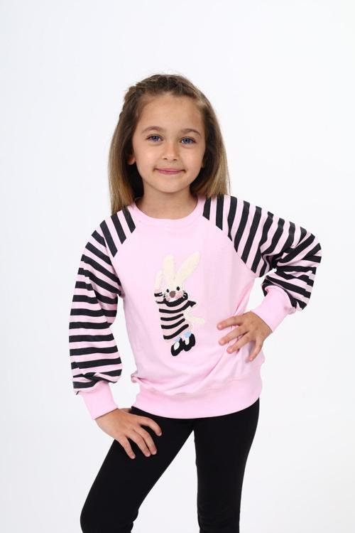 Toontoy Kız Çocuk Nakışlı Sweatshirt