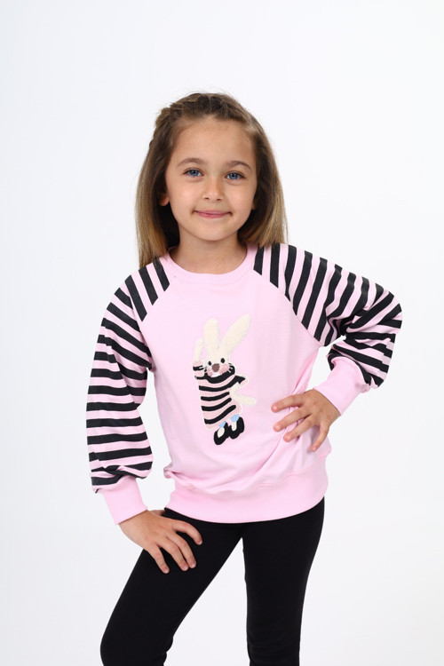 Toontoy Kız Çocuk Nakışlı Sweatshirt