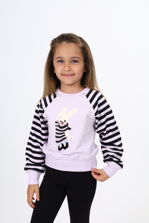 Toontoy Kız Çocuk Nakışlı Sweatshirt