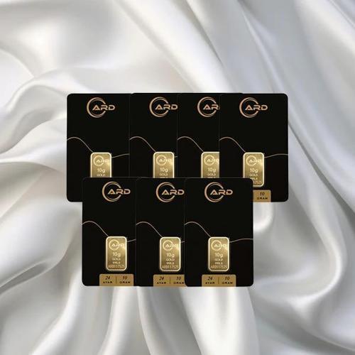 7 Adet 10 Gr 24 Ayar Ard Gram Altın