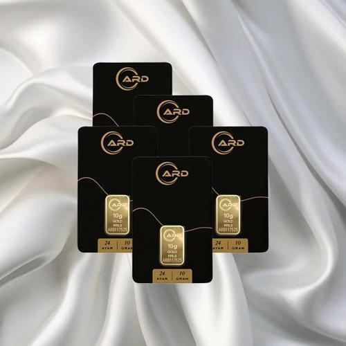 5 Adet 10 Gr 24 Ayar Ard Gram Altın