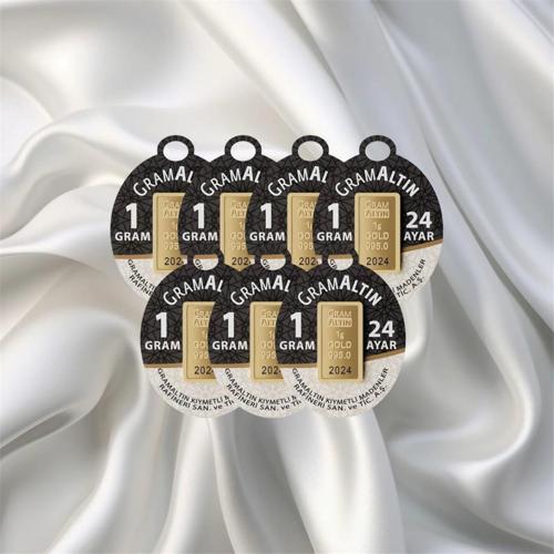 7 ADET 1 GR 24 AYAR İAR GRAM ALTIN