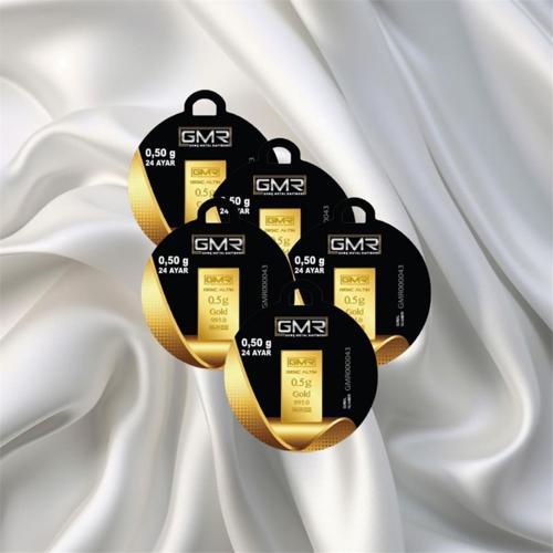 5 Adet 0.50 Gr 24 Ayar Gmr Gram Altın