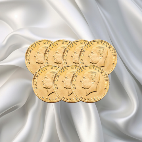 7 ADET ATA YARIM ALTIN ESKİ TARİHLİ