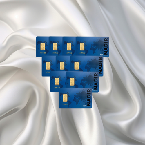 10 ADET 2.5 GR 24 AYAR NADİR GRAM ALTIN