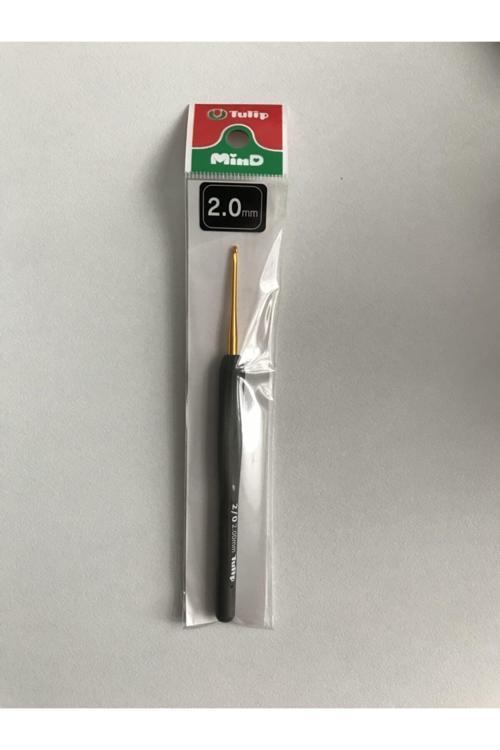 2.0 Mm 14 Cm Siyah Yumuşak Saplı Yün Tığ