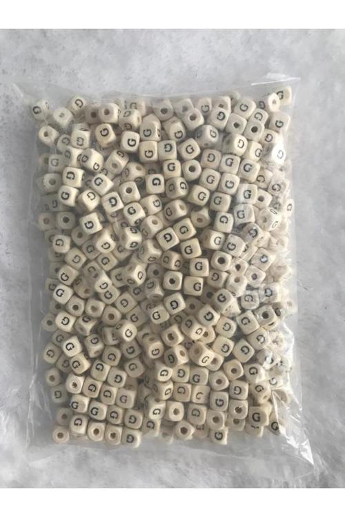 G Harfi Ahşap Boncuk ( 50 Adet )