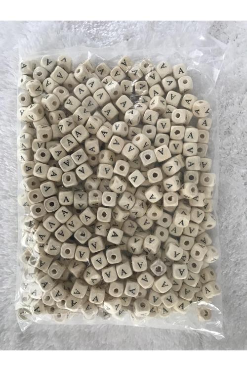 A Harfi Ahşap Boncuk ( 50 Adet )