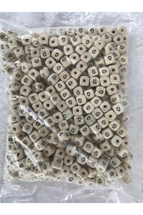 Ğ Harfi Ahşap Boncuk ( 500 Adet )