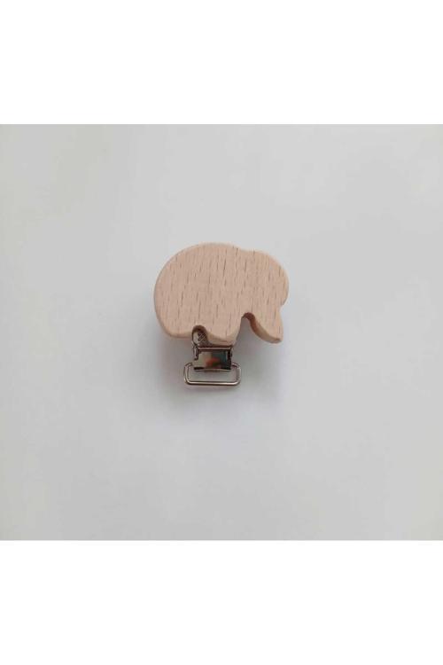 Emzik Zinciri Ahşap Klipsi ( Fil ) 5 Adet
