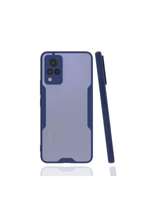 Vivo V21 Kılıf Platin Silikon - Lacivert-(5796)