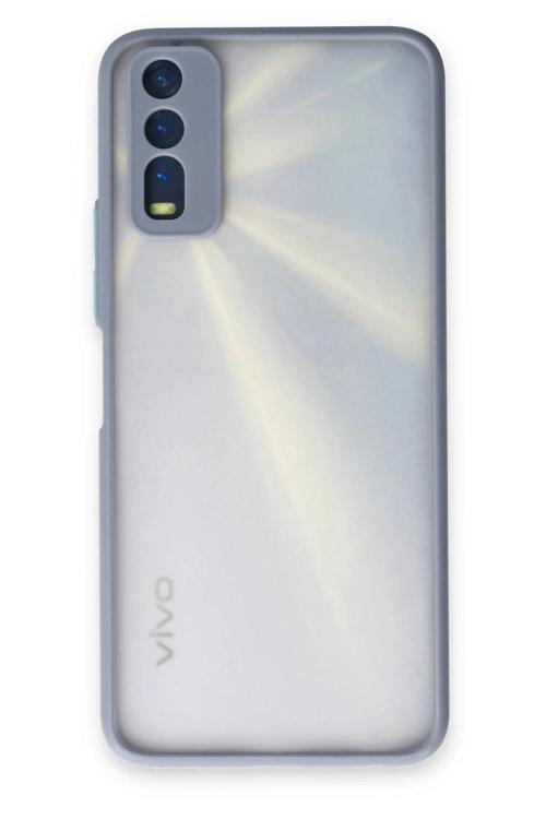 Vivo Y11S Kılıf Montreal Silikon Kapak - Gri-(5796)