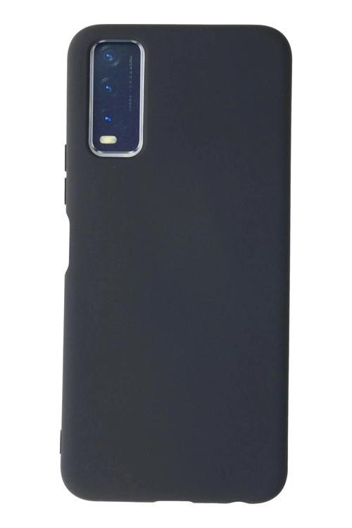 Vivo Y11S Kılıf Nano içi Kadife Silikon - Gri-(5796)