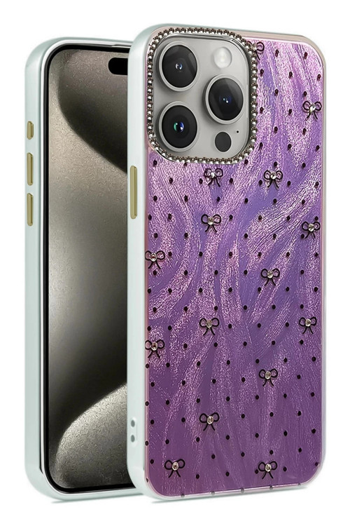 iPhone 15 Pro Max Kılıf Blade Aynalı Desenli Kapak - Desen 2-(5796)