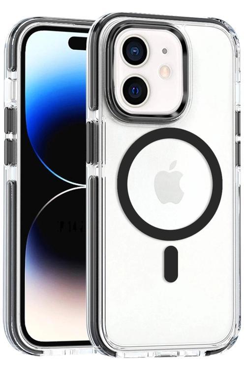 iPhone 11 Bella Magsafe Kapak - Siyah-(5796)