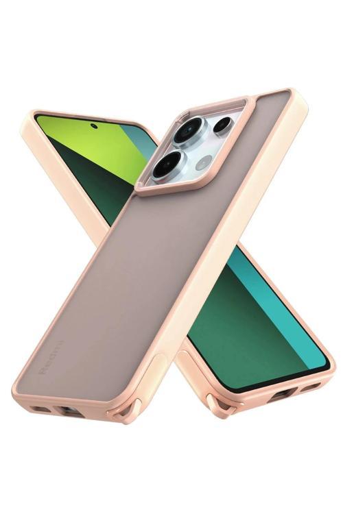 Xiaomi Redmi Note 13 Pro 5G Kılıf Elegant Kapak - Pudra-(5796)