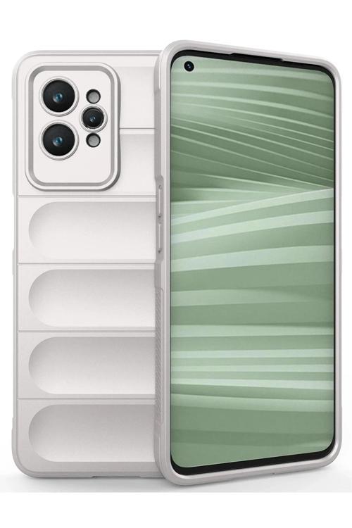 Realme GT2 Pro 5G Kılıf Optimum Silikon - Krem-(5796)