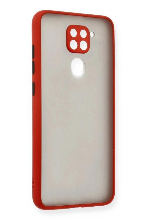 Xiaomi Redmi Note 9 Kılıf Montreal Silikon Kapak - Kırmızı-(5796)