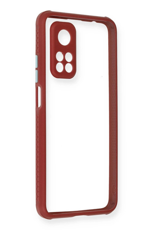 Xiaomi Mi 10T Pro Kılıf Miami Şeffaf Silikon - Fuşya-(5796)