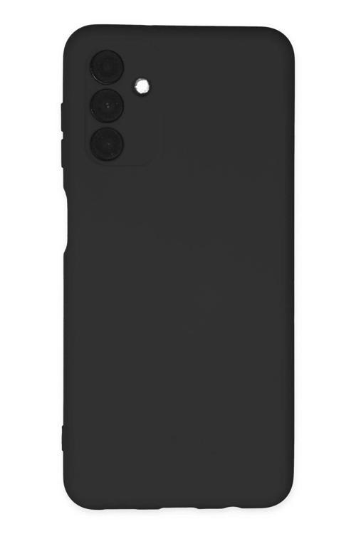 Samsung Galaxy A04S Kılıf Nano içi Kadife Silikon - Siyah-(5796)