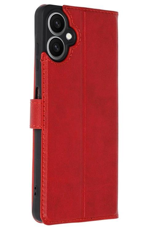 Samsung Galaxy A06 Kılıf Trend S Plus Kapaklı Kılıf - Kırmızı-(5796)