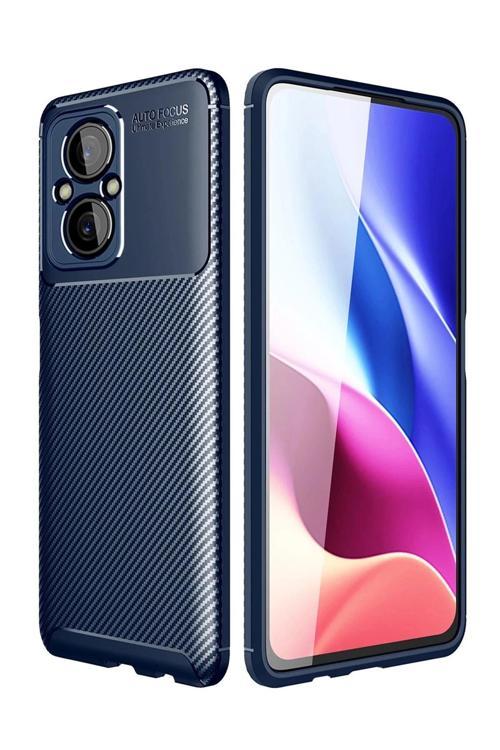 Xiaomi Poco M5 Kılıf Auto Focus Karbon Kapak - Lacivert-(5796)