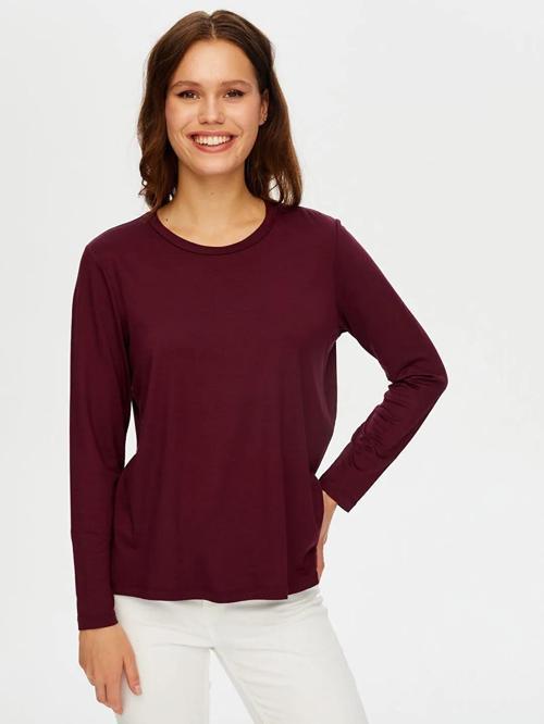 Yuvarlak Yaka Kadın Uzun Kol T-Shirt BW26TSH005