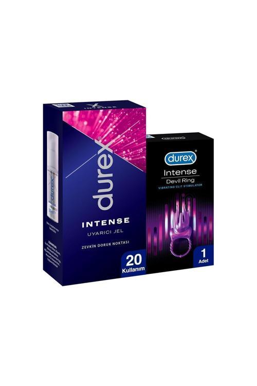 Intense Little Devil Ring Titreşimli Halka + Durex Intense Uyarıcı Jel 10 Ml Fırsat Paketi