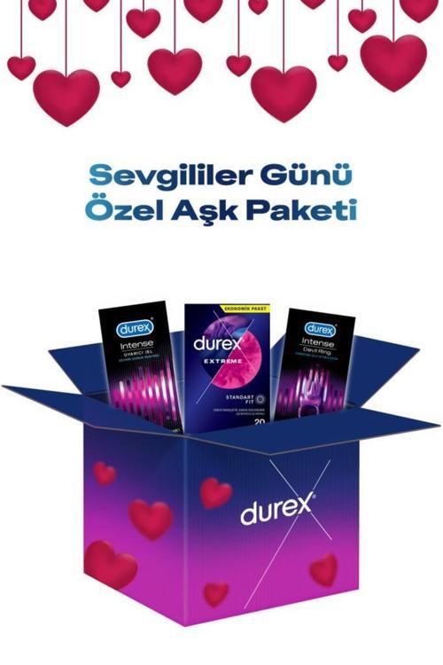 Yaz Paketi Extreme Geciktiricili Prezervatif 20Li Devil Ring Titreşimli Halka Intense Jel 10Ml