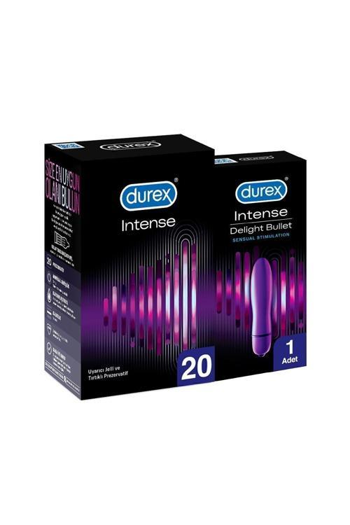 Intense Prezervatif 20'Li+Durex Intense Vibe Bullet Vibratör