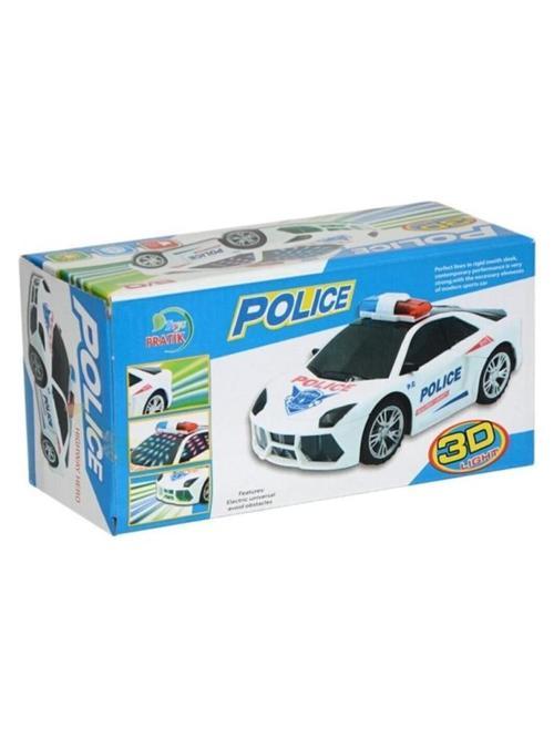 Pilli Işıklı Müzikli Oyuncak Polis Arabası - P-1010