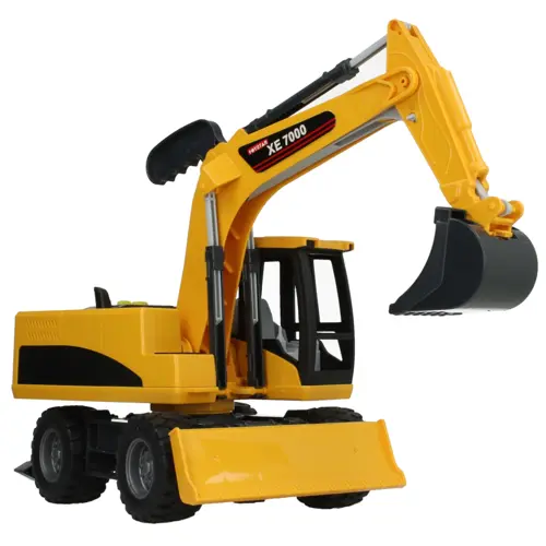 1:12 Sürtmeli Sesli Işıklı Oyuncak Ekskavatör 