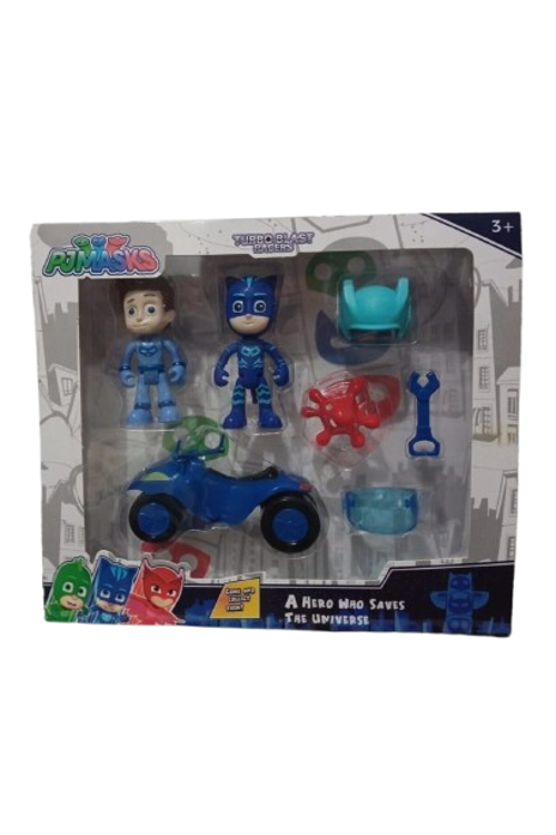 Pjmasks 7'li Figürler ve Aksesuarlar Oyun Seti  MAVİ