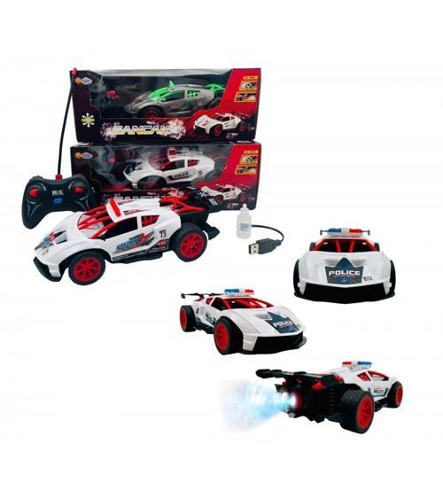 Oyuncak Uzaktan Kumandalı Duman Atan Işıklı Sancak Araba (ITEM KOD : 7035) BEYAZ