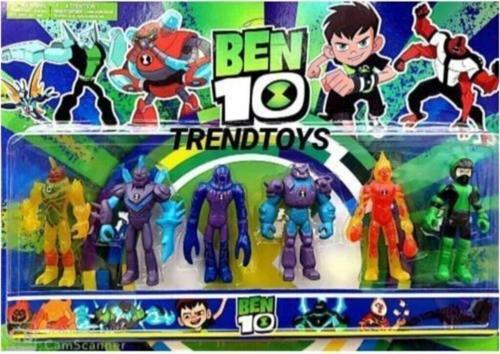 Kids Ben10 Oyuncak Karakterler Ateştopu Benten 6 Lı Set
