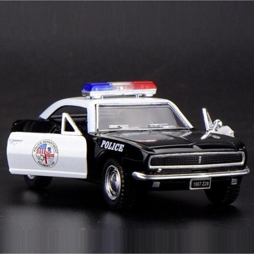 Chevrolet Camaro Z-28 Metal Polis Arabası 5 Inç Çek-bırak