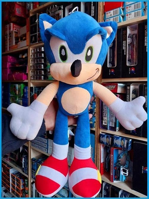 Sonıc Peluş 45 Cm Büyük Boy Oyuncak Sonic Yurtdışı Orjinal Sonik Hediye Paketlidir
