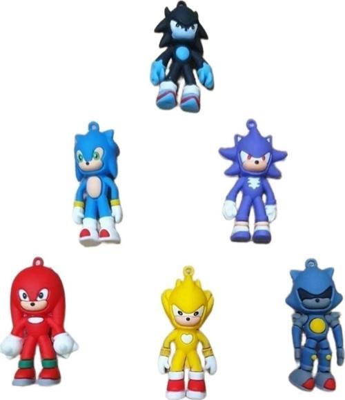Süper Sonic The Hedgehog 6lı Set Kirpi Sonik Oyuncak 6 Adet Figür 7 Cm