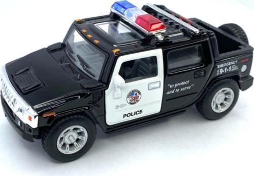 2005 Hummer H2 Sut (police) - Çek Bırak 5inch. Lisanslı Model Araba, Oyuncak Araba 1:40