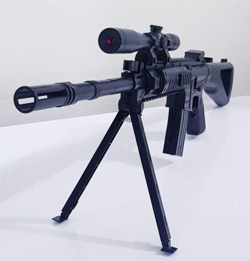 Es739 Gerçek Görünümlü Lazerli Ayaklı Dipçikli Boncuk Atan Sniper Keskin Nişancı Oyuncak Tüfek
