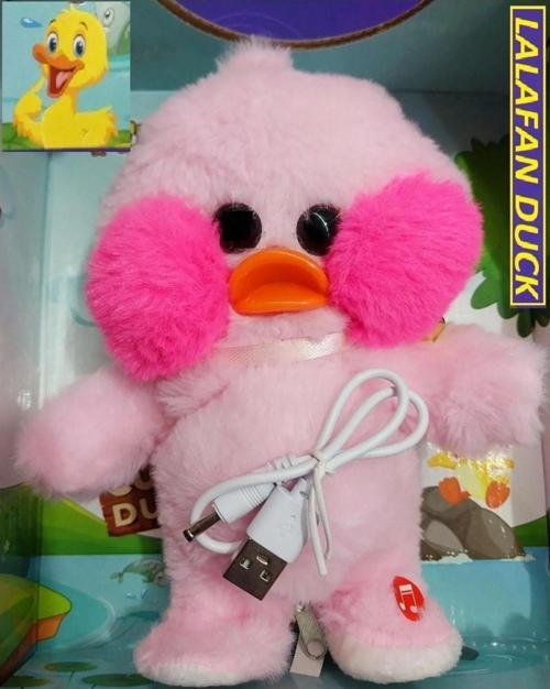 Lalafanfan Duck Ördek Yürür Şarkı Söyler Ses Tekrar Eder Usb Kablo Şarjlı Peluş Oyuncak Joon