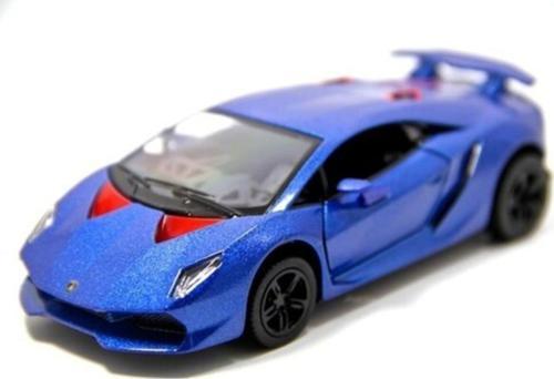Mavi Lamborghini Sesto Elemento Çek Bırak Model Araba