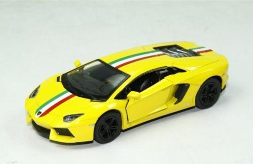 Lamborghini Aventador Lp 700-4 Çek Bırak Model Metal Araba Beyaz Renk