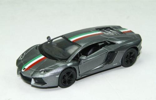 Lamborghini Aventador Lp 700-4 Çek Bırak Model Metal Araba Füme Renk