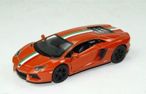 Lamborghini Aventador Lp 700-4 Çek Bırak Model Metal Araba Kırmızı Renk