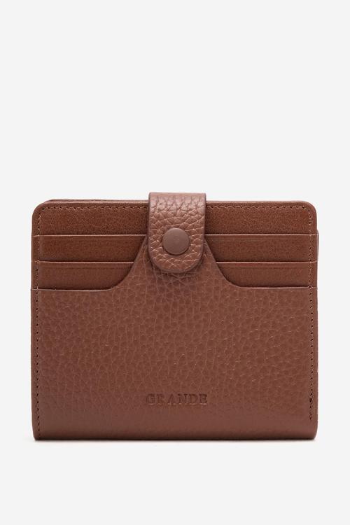 GD 1505 Gerçek Deri Kartlıklı Çıtçıt Kapama Erkek Cüzdan TABA