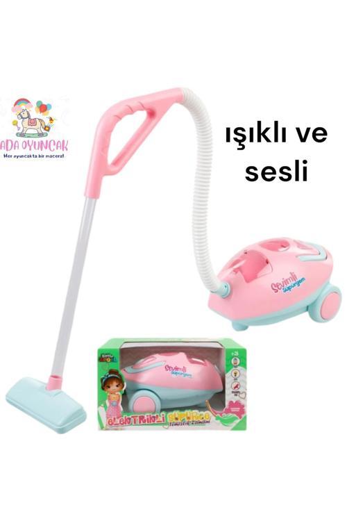 Elektirikli Süpürge Oyuncak - Işıklı-Sesli-Yüksek Çekim Gücü